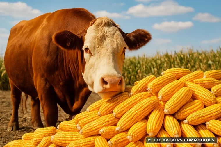 Yellow corn for animal feed — Illustrative photo from the current catalogue; not a specific lot.