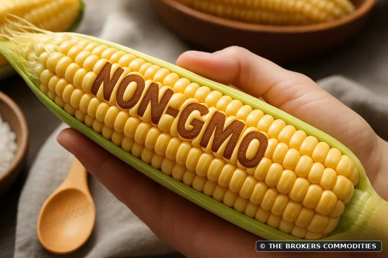Non-GMO corn for human consumption — Illustrative photo from the current catalogue; not a specific lot.